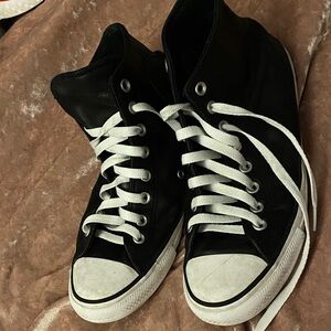 Converse Black and White Athletic Shoes